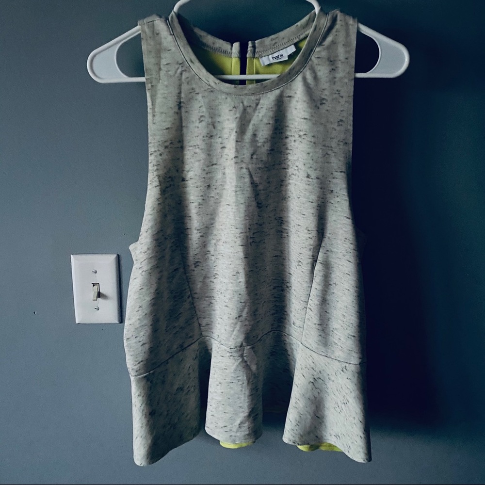 Bar III heather workout tank top